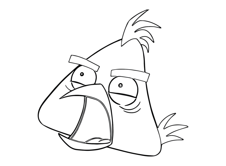 Chuck (Angry Bird) Coloring Pages Printable for Free Download