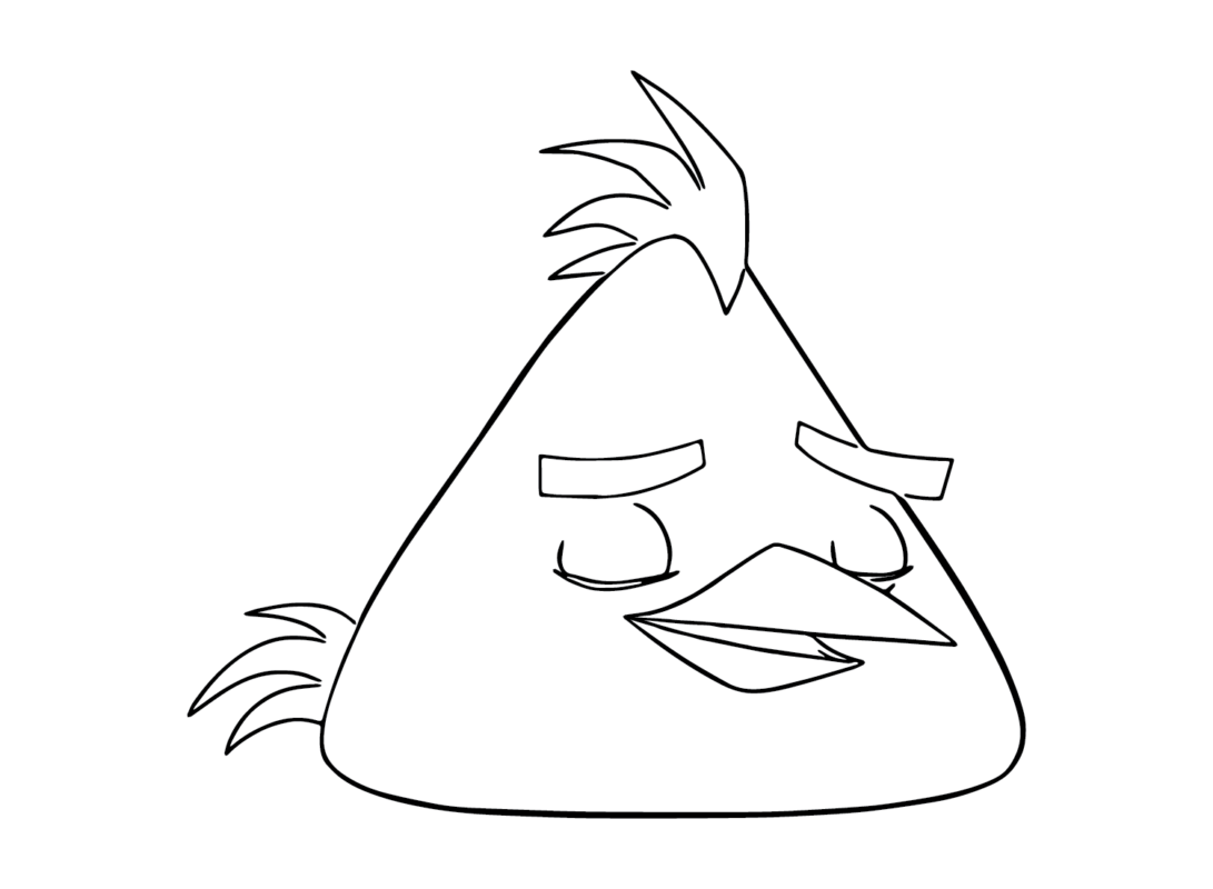 Chuck (Angry Bird) Coloring Pages Printable for Free Download