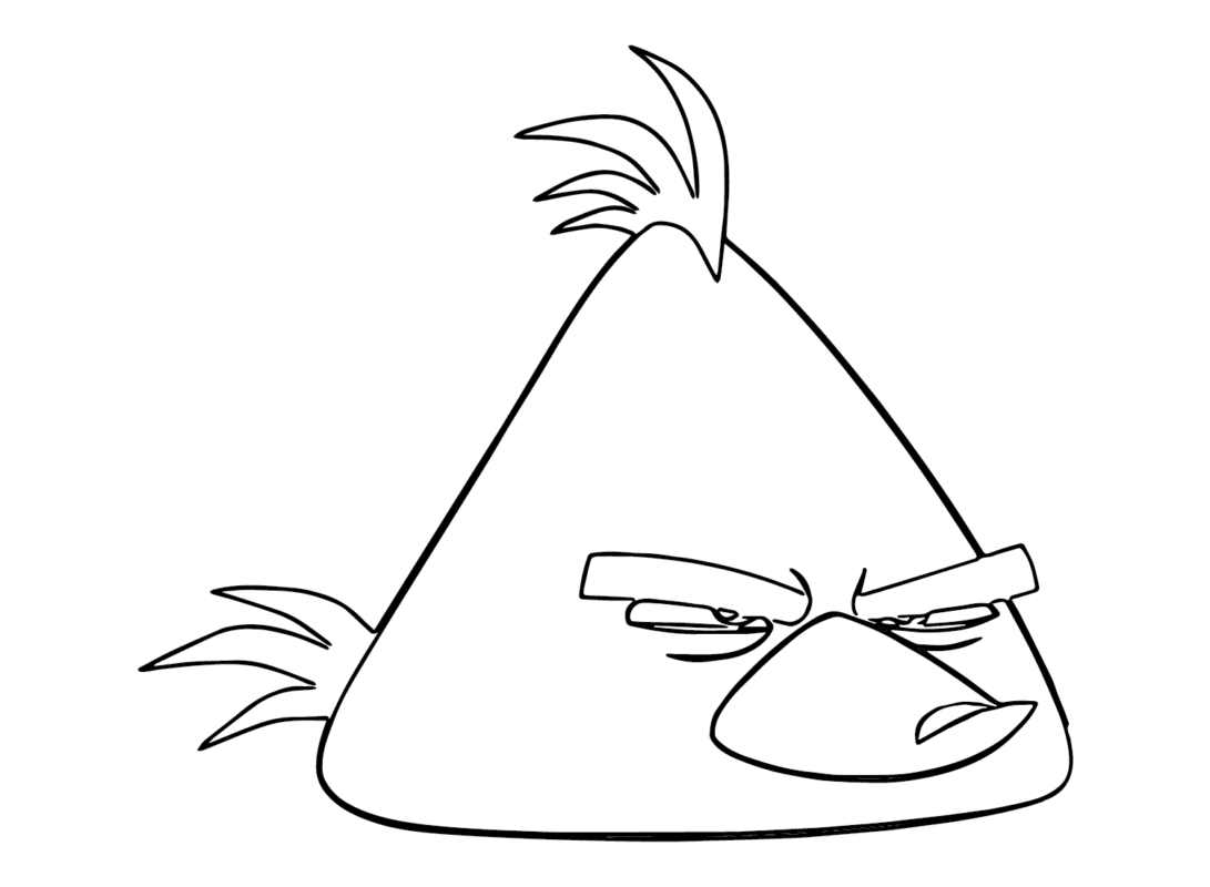 Chuck (Angry Bird) Coloring Pages Printable for Free Download