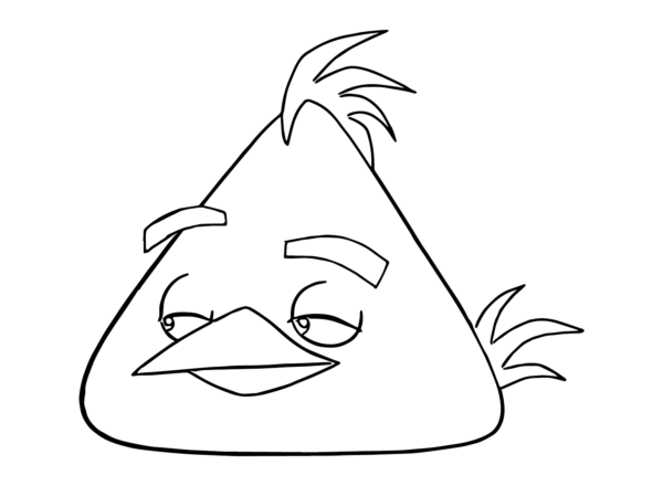 Chuck (Angry Bird) Coloring Pages Printable for Free Download