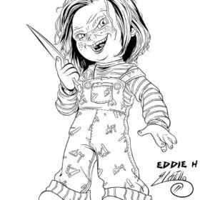 Chucky Coloring Pages Printable for Free Download