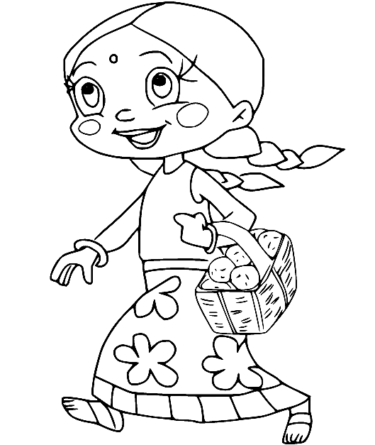 Coloring Book Happy Girl Lying On Grass High-Res Vector Graphic - Getty  Images