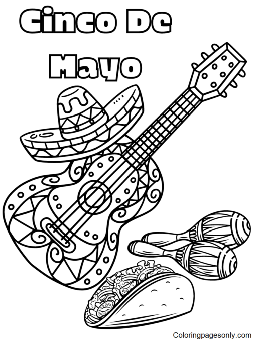 Cinco De Mayo Coloring Pages Printable for Free Download