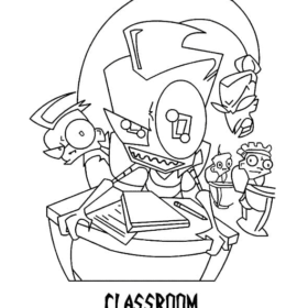 Invader Zim Coloring Pages Printable for Free Download