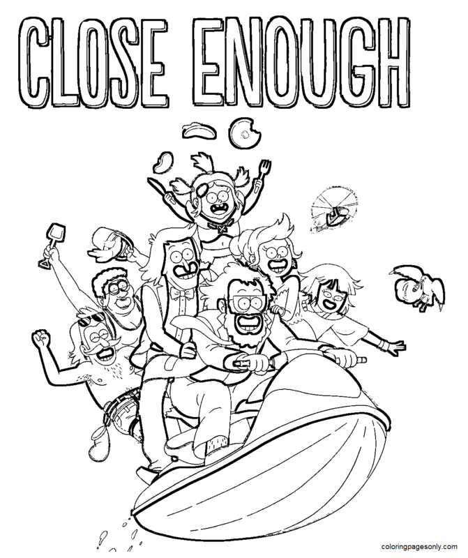 coloring pages close enough