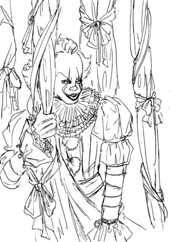 Pennywise Coloring Pages Printable For Free Download