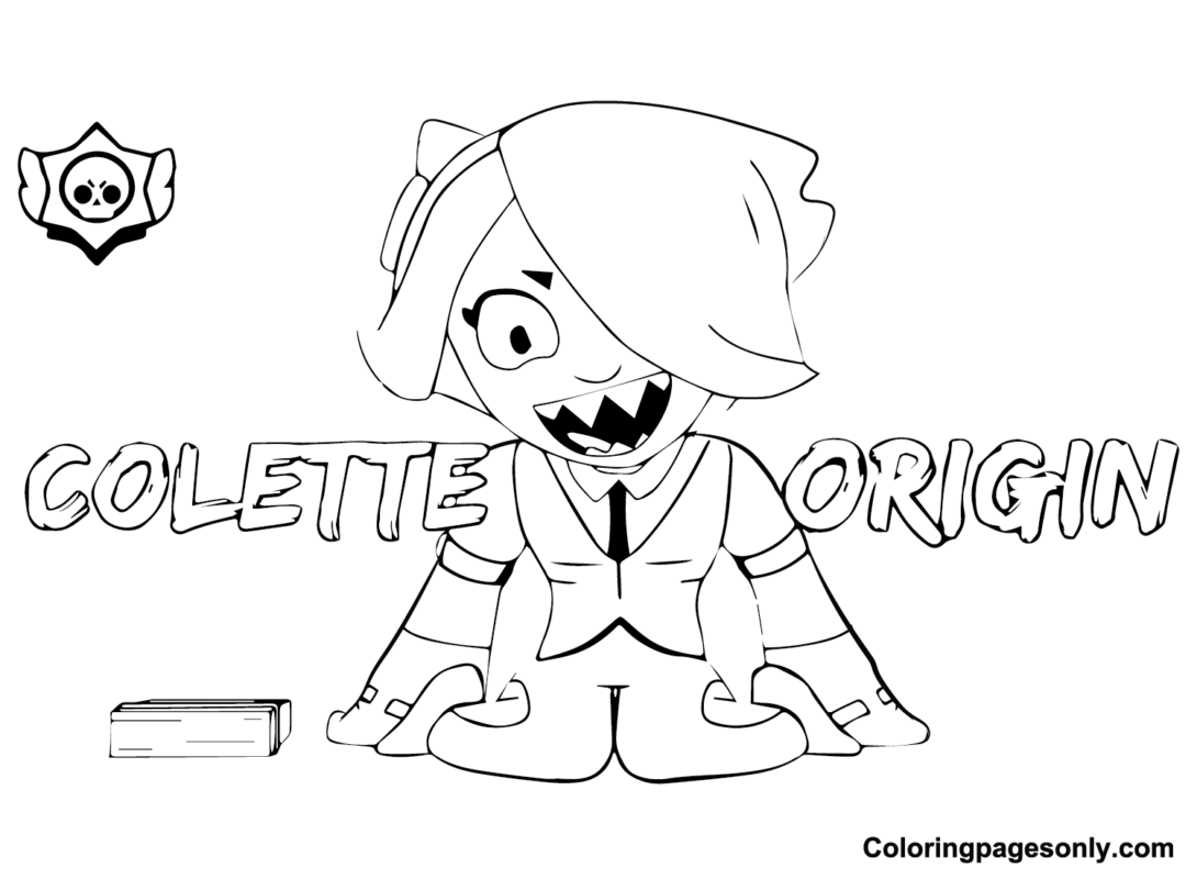 Colette Brawl Stars Coloring Pages Printable for Free Download