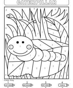 Color by Number Coloring Pages Printable for Free Download