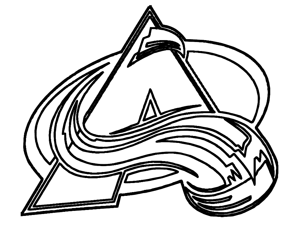 Hockey coloring pages  NHL logo coloring pages