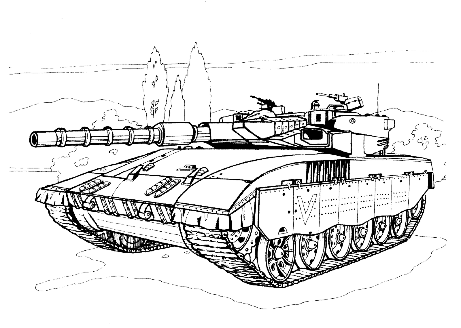 Tank Coloring Pages Printable for Free Download