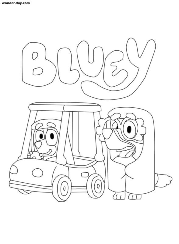 Bluey Coloring Pages Printable for Free Download