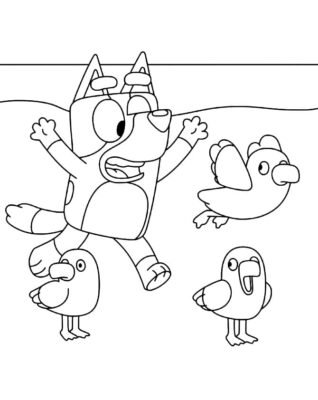 Bluey Coloring Pages Printable for Free Download