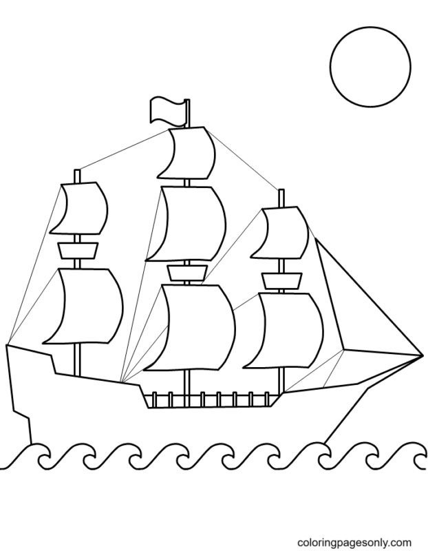 Columbus Day Coloring Pages Printable for Free Download