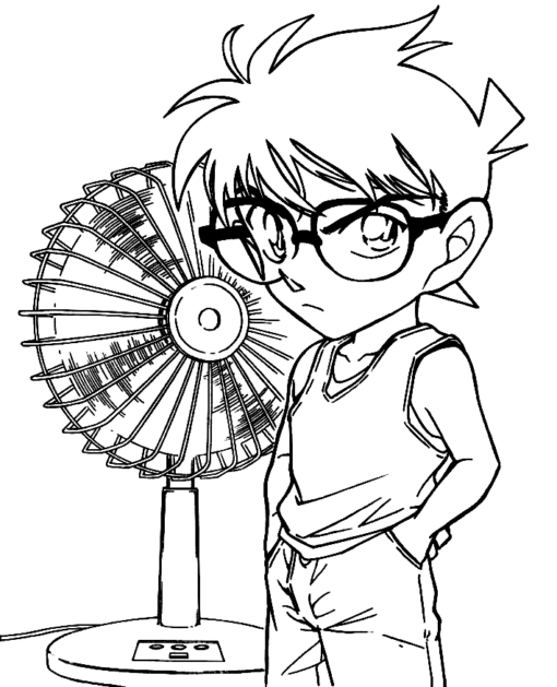 Detective Conan Coloring Pages Printable for Free Download