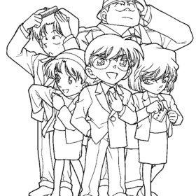 Detective Conan Coloring Pages Printable for Free Download