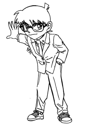 Detective Conan Coloring Pages Printable for Free Download