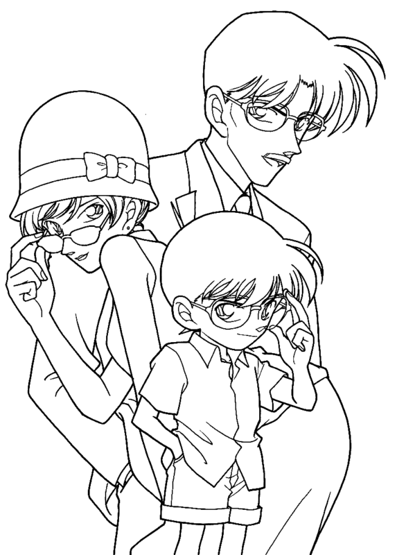 Detective Conan Coloring Pages Printable for Free Download