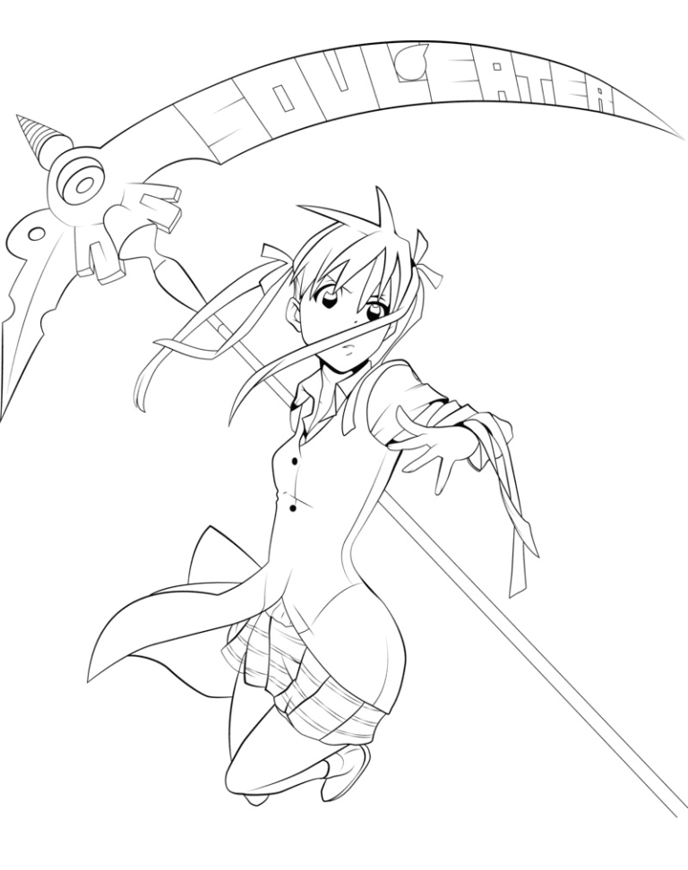Soul Eater Coloring Pages Printable For Free Download 