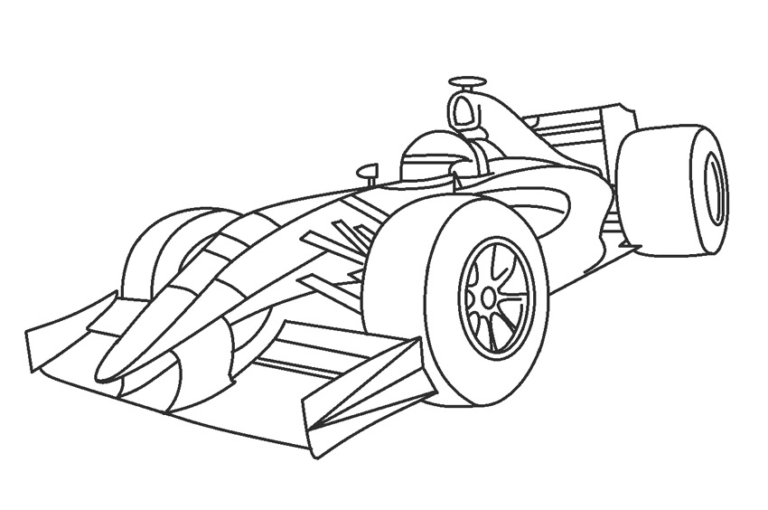 Racing Car Coloring Pages Printable for Free Download