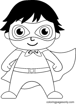 Ryan's World Coloring Pages Printable for Free Download