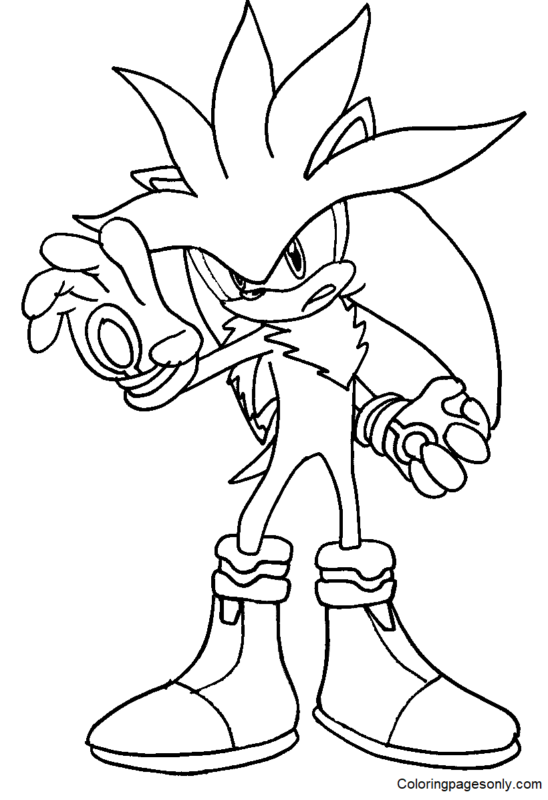 Shadow the Hedgehog Coloring Pages Printable for Free Download