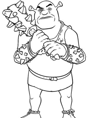 Shrek Coloring Pages Printable for Free Download