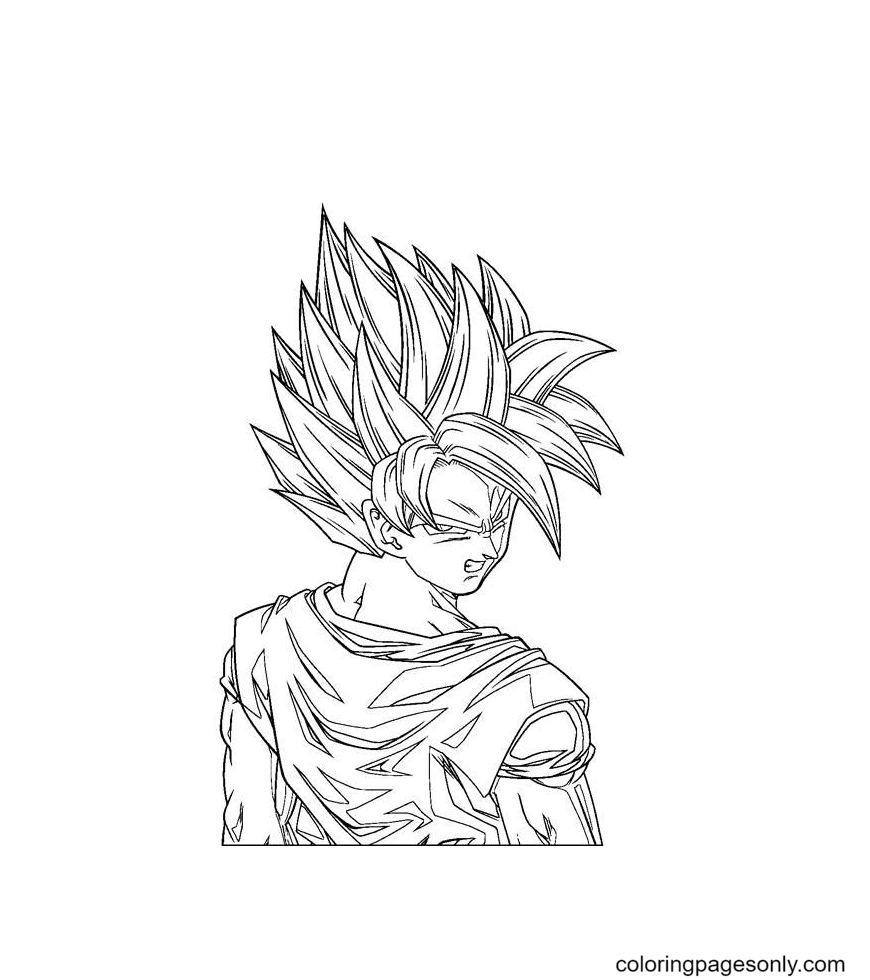 Son Goku Coloring Pages Printable for Free Download