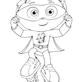 Super Why Coloring Pages Printable for Free Download