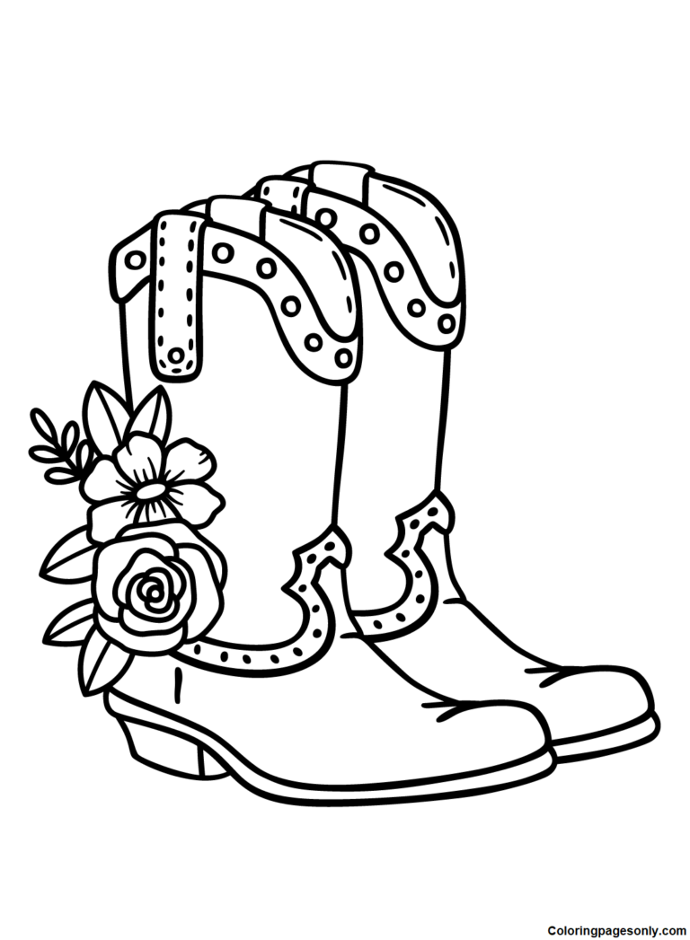 Boots Coloring Pages Printable for Free Download