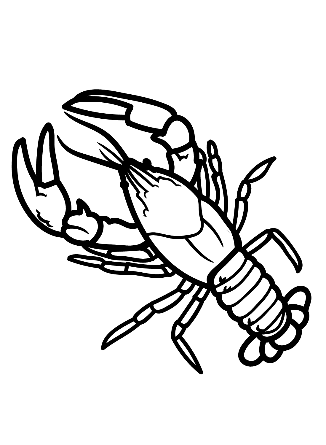 Crawfish Coloring Pages Printable for Free Download