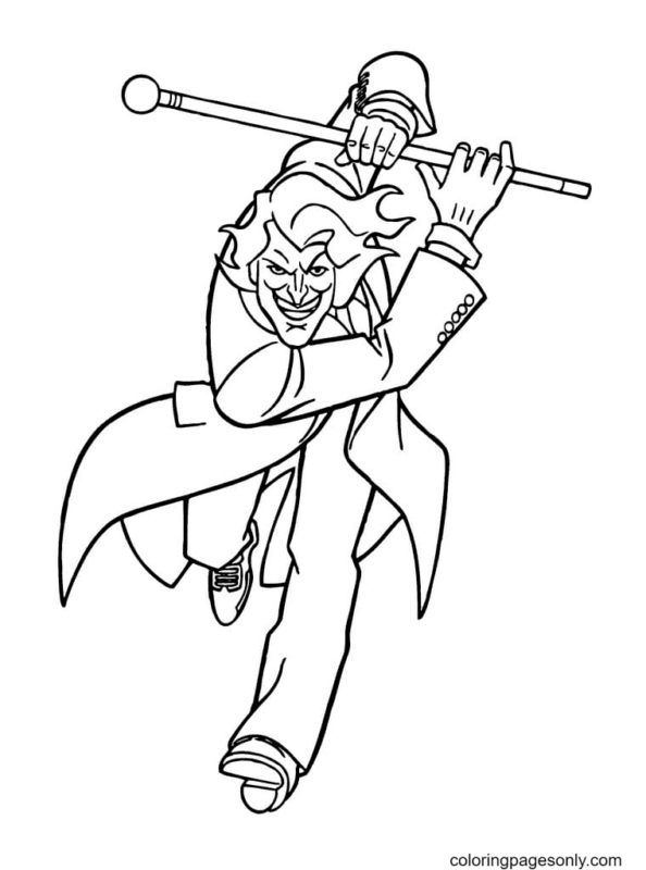 Joker Coloring Pages Printable for Free Download