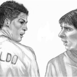 10 Fun Messi vs Ronaldo Coloring Pages for Rival Fans