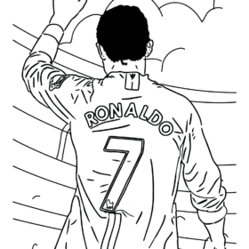 10 Printable Ronaldo Coloring Pages for Young Fans