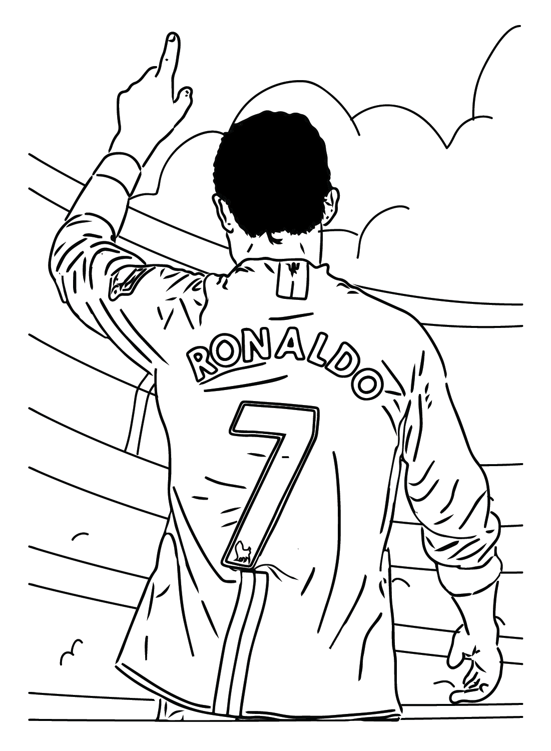 Cristiano Ronaldo Coloring Pages Printable for Free Download