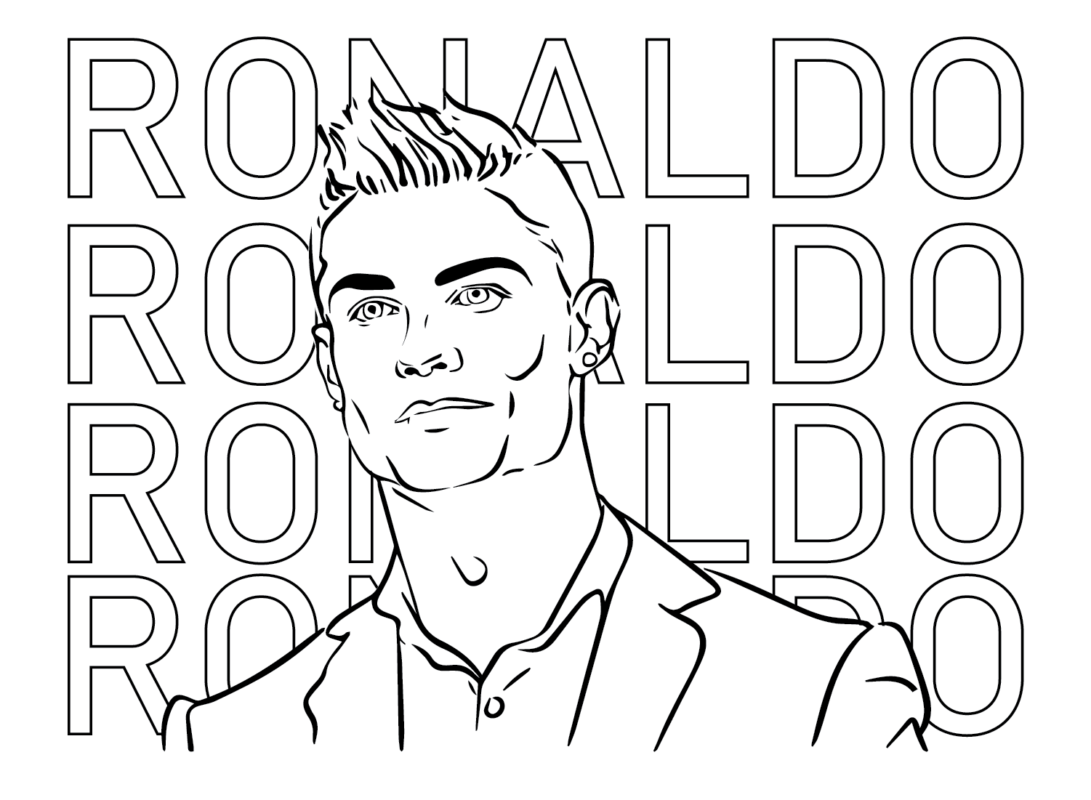 10 Printable Ronaldo Coloring Pages for Young Fans