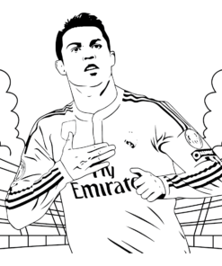 Cristiano Ronaldo Coloring Pages Printable For Free Download