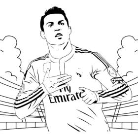 Cristiano Ronaldo Coloring Pages Printable for Free Download