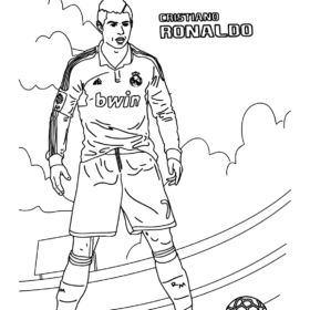 Cristiano Ronaldo Coloring Pages Printable for Free Download