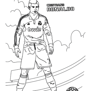 Cristiano Ronaldo Coloring Pages Printable for Free Download