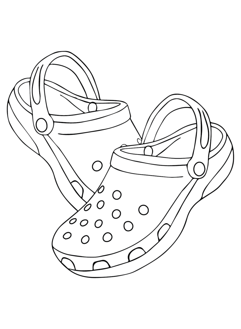 Crocs Coloring Pages Printable for Free Download