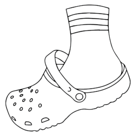 Crocs Coloring Pages Printable for Free Download