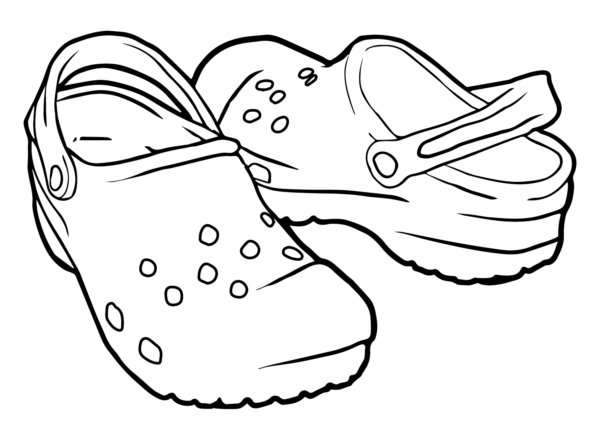 Crocs Coloring Pages Printable for Free Download