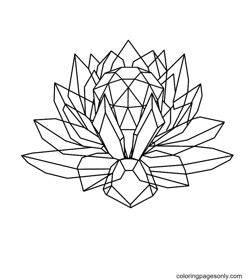 Crystal Coloring Pages Printable for Free Download