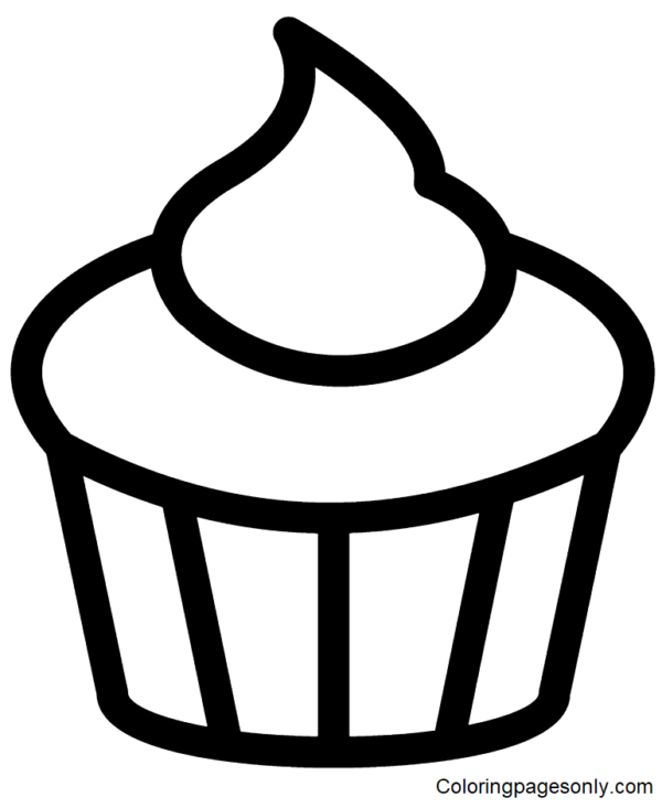 Cupcake Coloring Pages Printable for Free Download