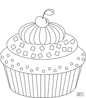 Cake Coloring Pages Printable for Free Download