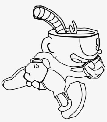 Cuphead Coloring Pages Printable for Free Download