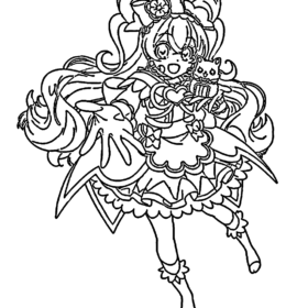 Delicious Party Pretty Cure Coloring Pages Printable for Free Download