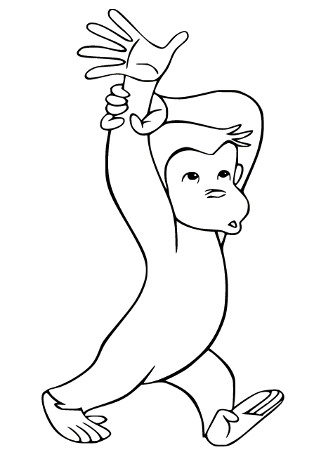 Curious George Coloring Pages Printable for Free Download