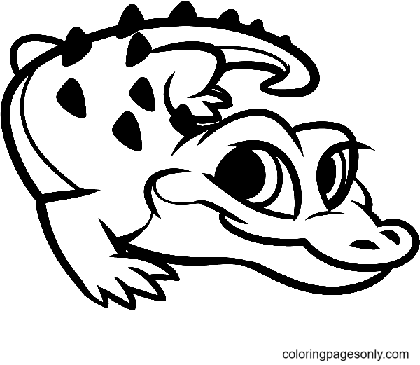baby alligator coloring pages