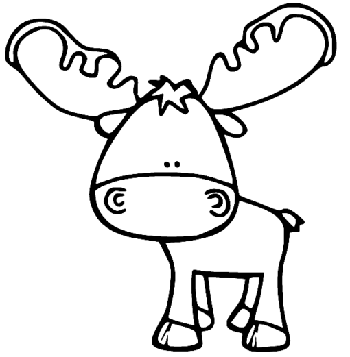 Moose Coloring Pages Printable for Free Download